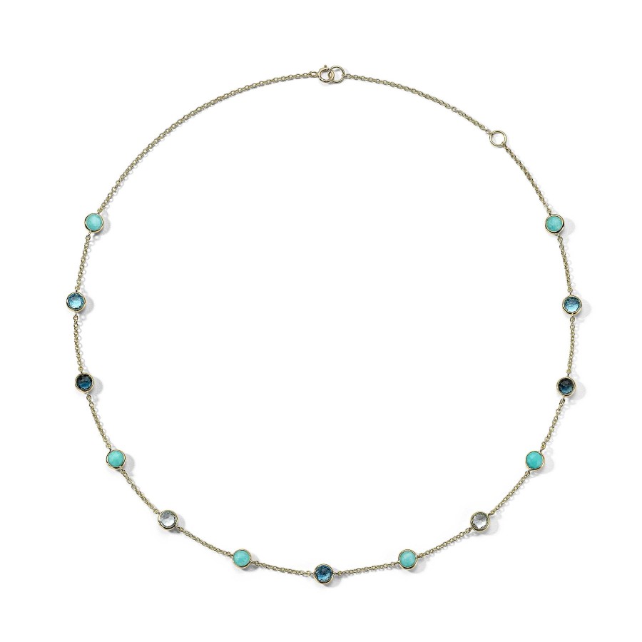 Necklaces & Pendants Ippolita | Ippolita Lollipop 13 Stone Station Necklace In Waterfall Colorway