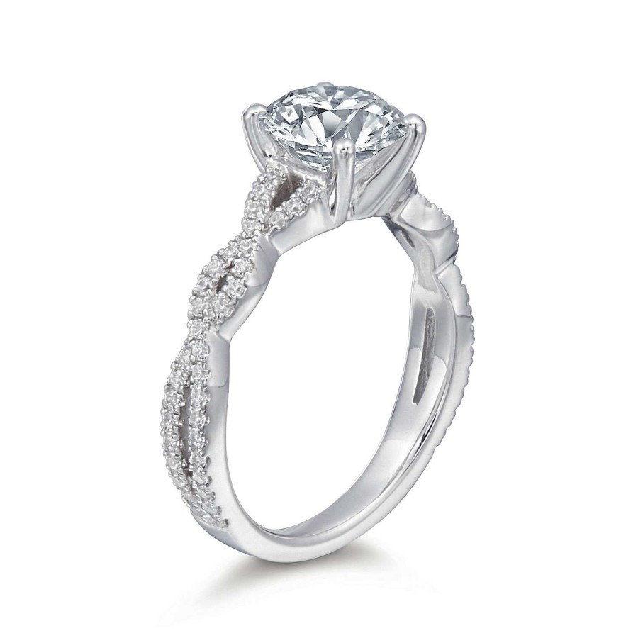 Engagement Rings Bailey's Fine Jewelry | Holly Round Twist Engagement Ring