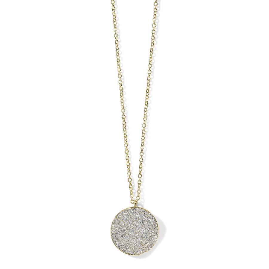 Necklaces & Pendants Ippolita | Ippolita Stardust Large Flower Pave Diamond Disc Pendant Necklace