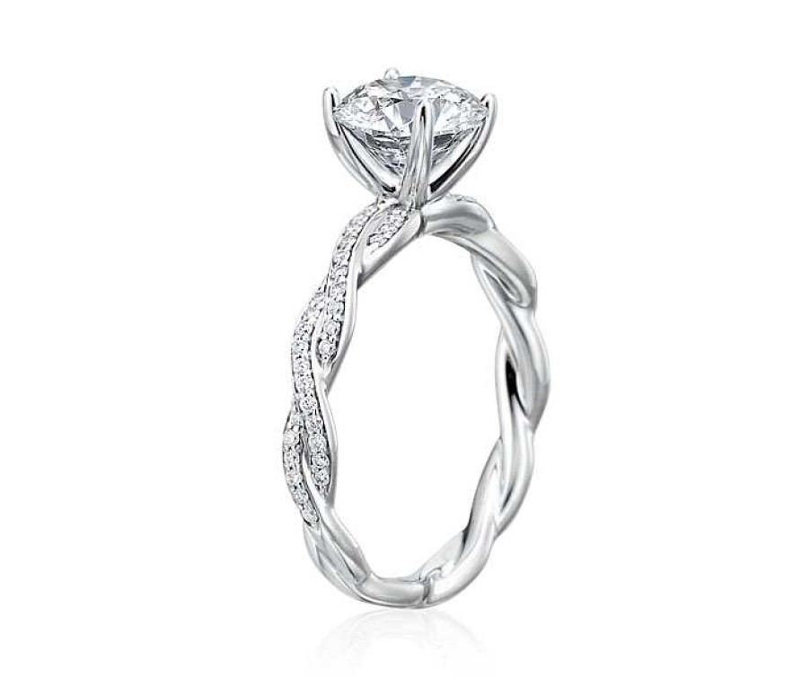 Engagement Rings Bailey's Fine Jewelry | Round Engagement Ring Twist Setting