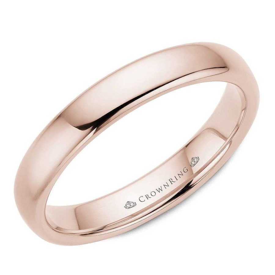 Fashion Rings Bailey's Fine Jewelry | 4Mm Traditional Wedding Band In Rose Gold