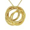 Necklaces & Pendants Bailey's Fine Jewelry | Interlocking Circles Pendant Necklace With Diamonds In 14K Yellow Gold