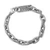 Men'S King Baby | King Baby Oval Link Crosshatch Bracelet