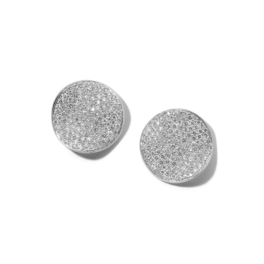 Earrings Ippolita | Ippolita Medium Flower Diamond Disc Stud Earrings