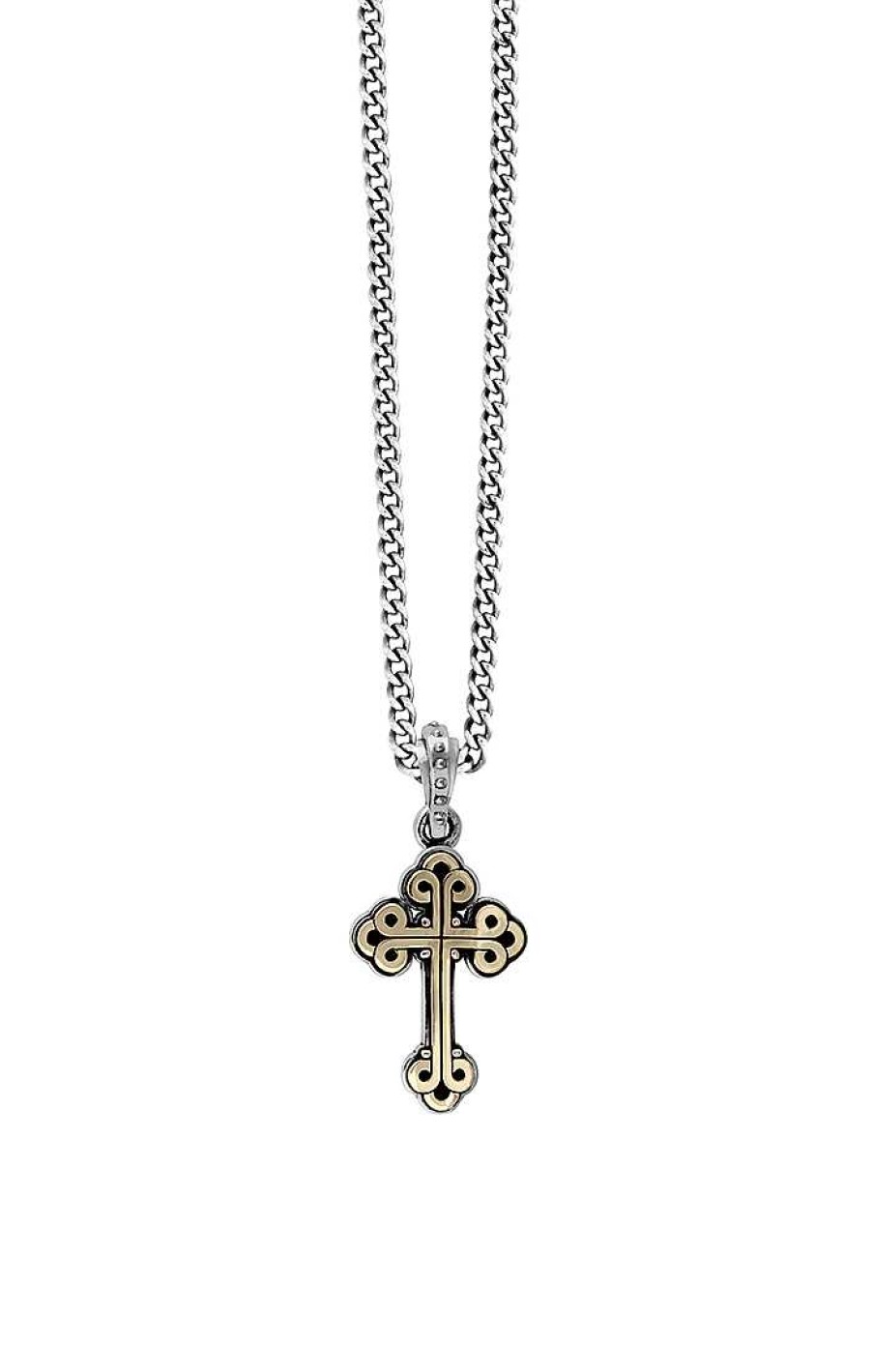 Men'S King Baby | King Baby Small Alloy Traditional Cross Pendant Necklace