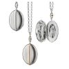 Lockets Bailey's Fine Jewelry | Monica Rich Kosann Oval Two-Tone Stripe Locket