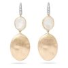 Earrings Marco Bicego | Marco Bicego Siviglia 18K Gold And Mother Of Pearl Two Drop Earrings