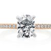 Engagement Rings Forevermark | Forevermark Oval Diamond Engagement Ring Setting