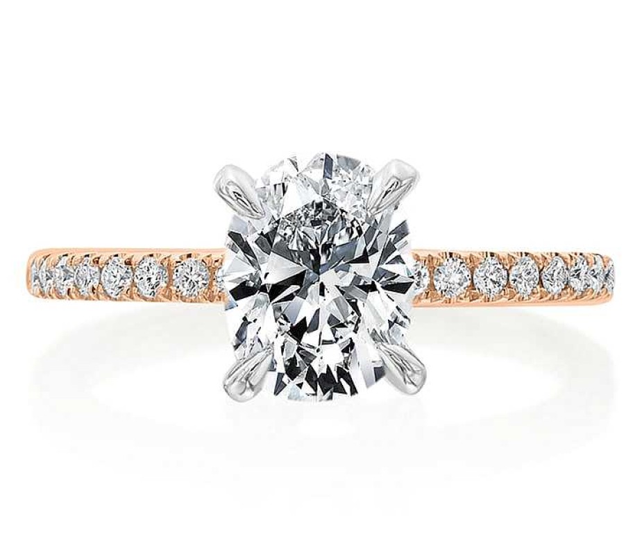 Engagement Rings Forevermark | Forevermark Oval Diamond Engagement Ring Setting