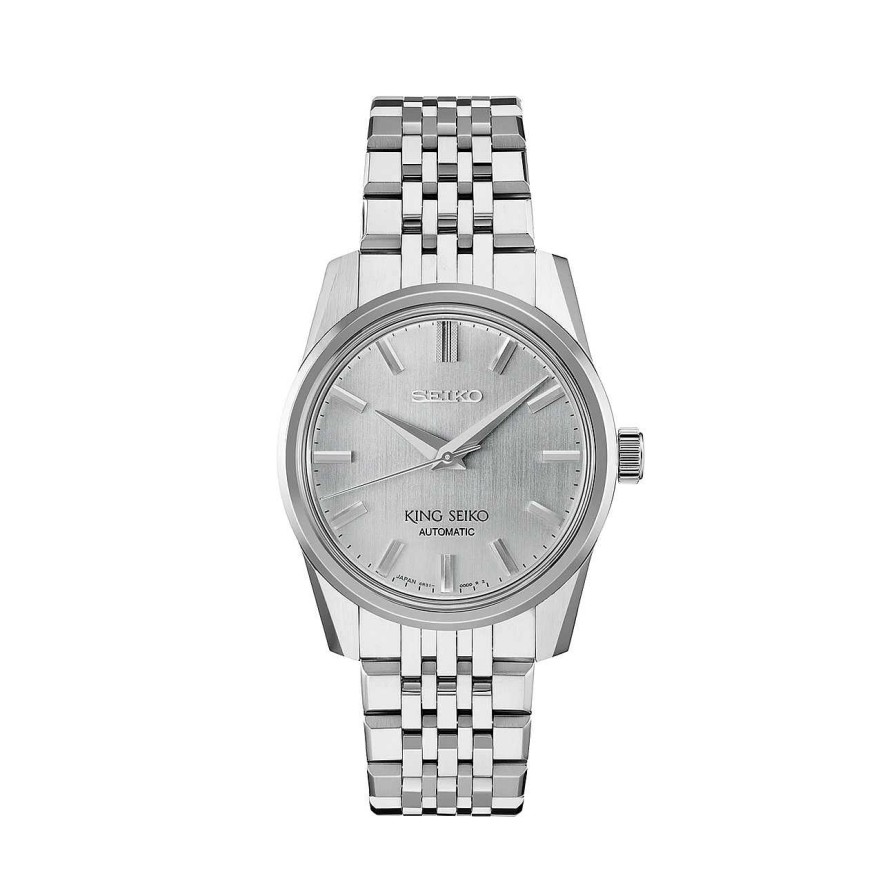 Watches Seiko Luxe | Seiko Luxe King Seiko 37Mm Modern Re-Interpretation Watch In Silver