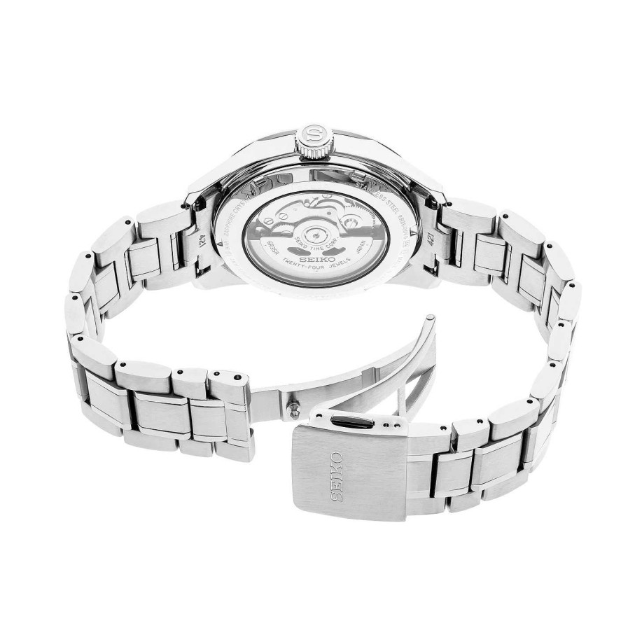 Watches Seiko Luxe | Seiko Luxe 39Mm Presage Sharp-Edged Series Watch In White