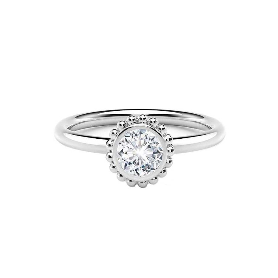 Fashion Rings Bailey's Fine Jewelry | Forevermark Beaded Halo Diamond Ring