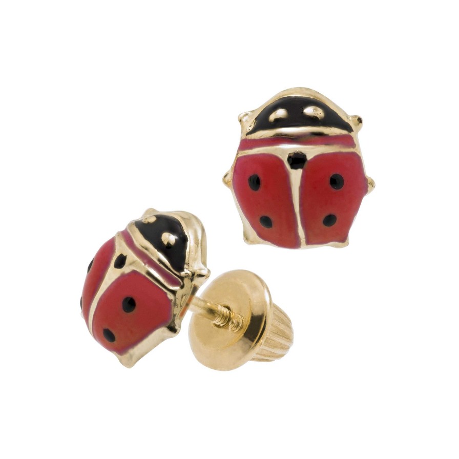 Earrings Bailey's Fine Jewelry | Children'S Ladybug Stud Earrings