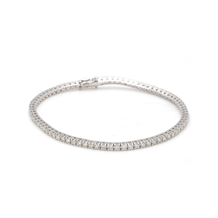 Bracelets & Bangles Bailey's Fine Jewelry | 2.5Ct White Gold Diamond Tennis Bracelet