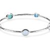 Bracelets & Bangles Ippolita | Ippolita Rock Candy Sterling Silver 5-Stone Bangle Bracelet In Waterfall