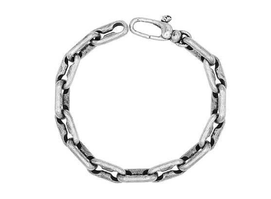 Bracelets & Bangles John Varvatos | John Varvatos Artisan Distressed Silver Link Bracelet