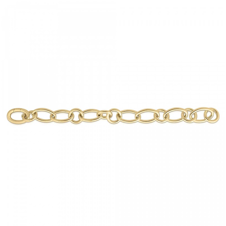 Bracelets & Bangles Roberto Coin | Roberto Coin Oro Round And Oval Link Bracelet