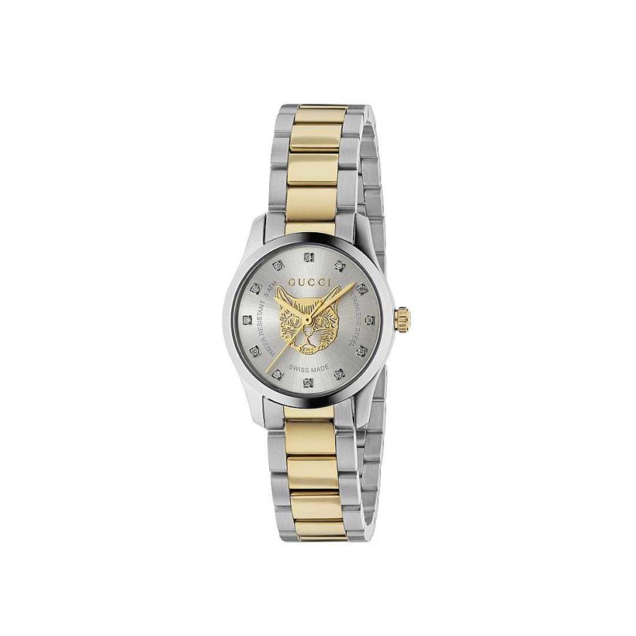 Watches Gucci | Gucci G-Timeless Iconic 27Mm Silver Feline Steel Watch