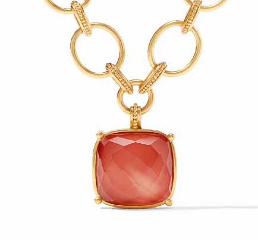 Necklaces & Pendants Julie Vos | Julie Vos Antonia Statement Necklace In Iridescent Coral