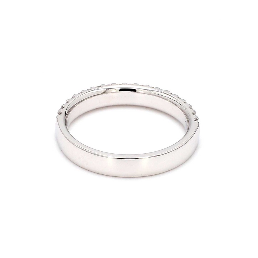 Fashion Rings Bailey's Fine Jewelry | Double Row Diamond Band In 14K White Gold