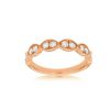 Fashion Rings Bailey's Fine Jewelry | Marquise-Shaped Diamond Band In 14K Rose Gold, Size 6.5