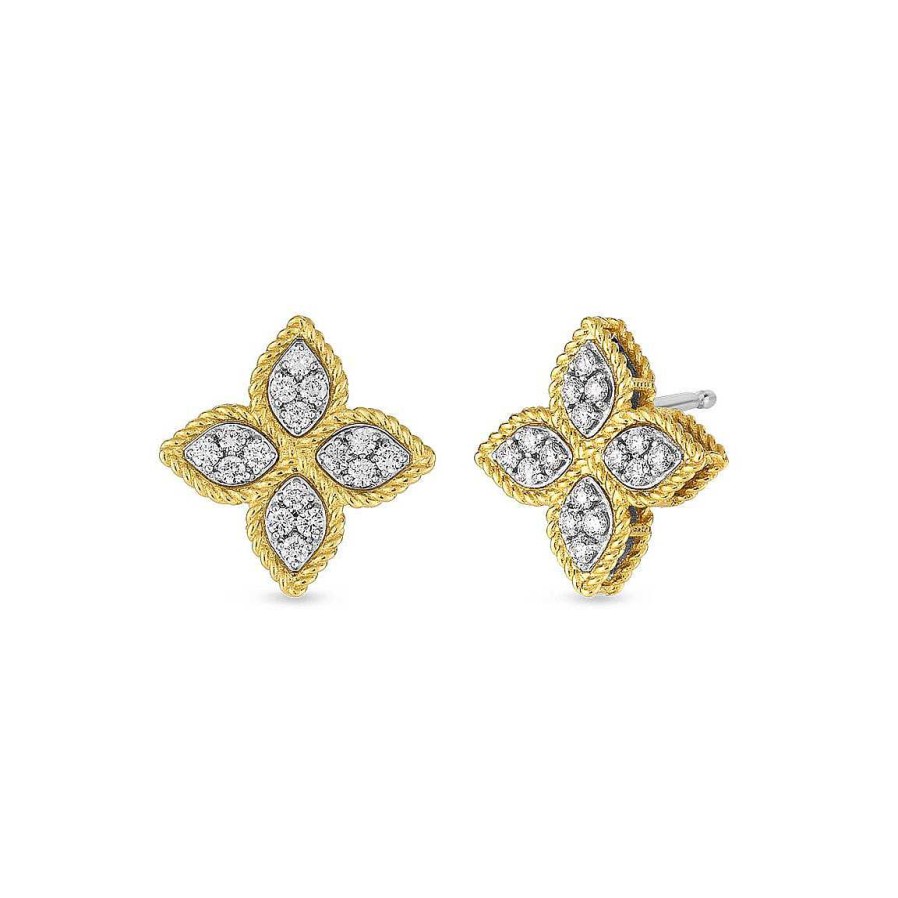 Earrings Roberto Coin | Roberto Coin Princess Flower Stud Earrings