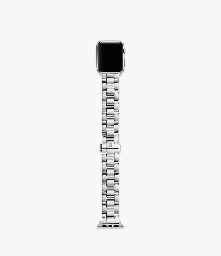 Watches Michele | Michele Stainless Steel 3 Link Apple Watch Bracelet