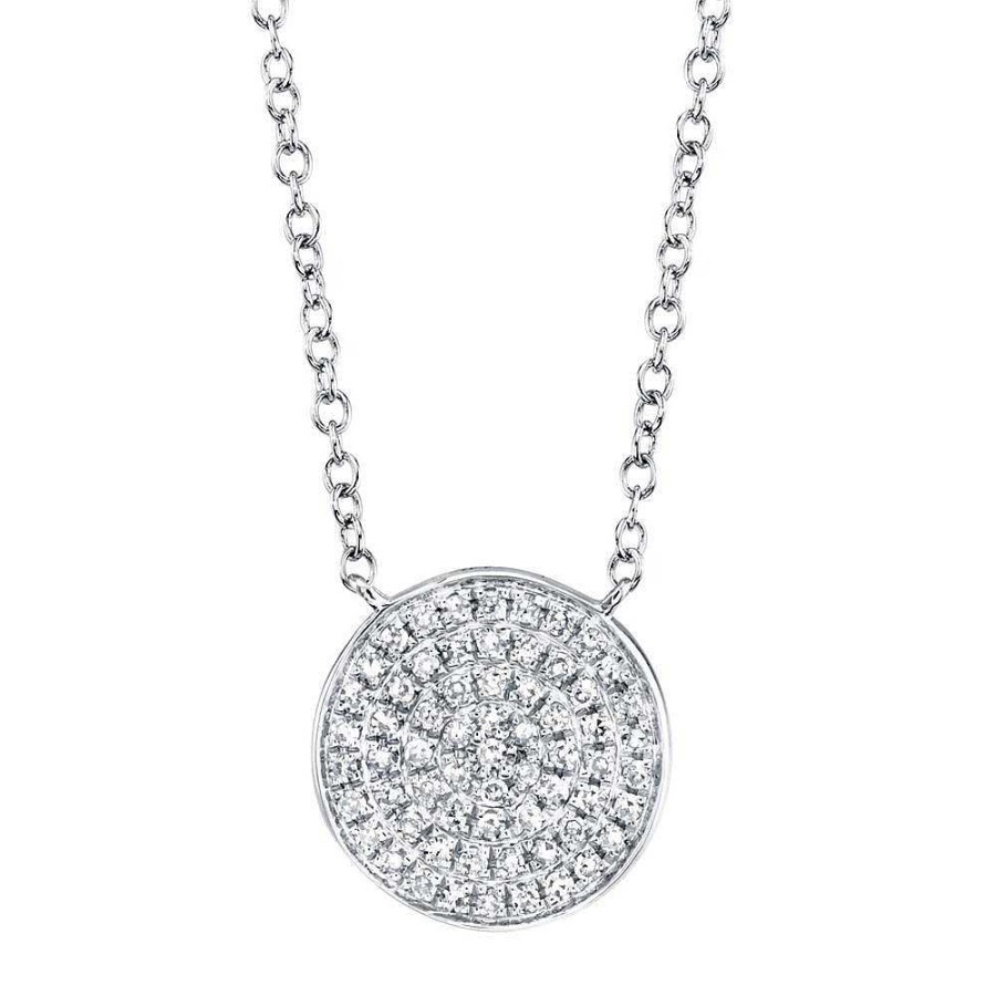 Necklaces & Pendants Bailey's Collections","Bailey's Icon Collection | Bailey'S Icon Collection Pave Diamond Disc Necklace