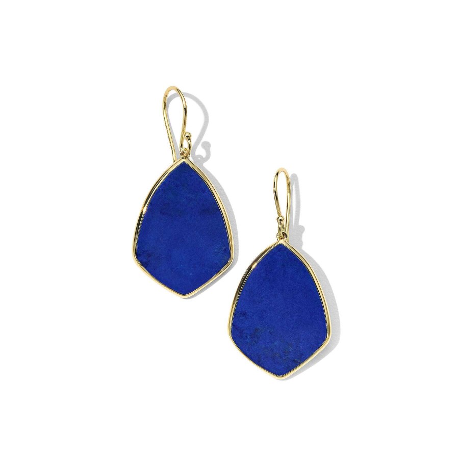 Earrings Ippolita | Ippolita 18Kt Gold Polished Rock Candy Medium Drop Earrings In Lapis