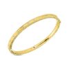 Bracelets & Bangles Roberto Coin | Roberto Coin 18K Yellow Gold Princess Bangle Bracelet With Diamonds