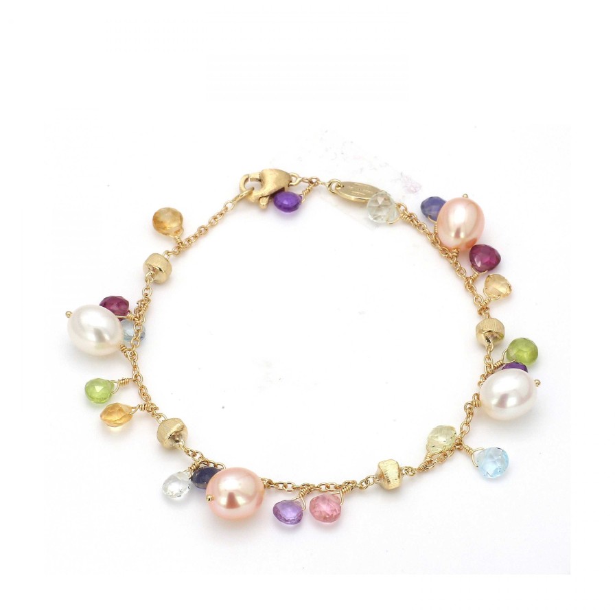 Bracelets & Bangles Marco Bicego | Marco Bicego Paradise Pearl Mixed Gemstone Bracelet