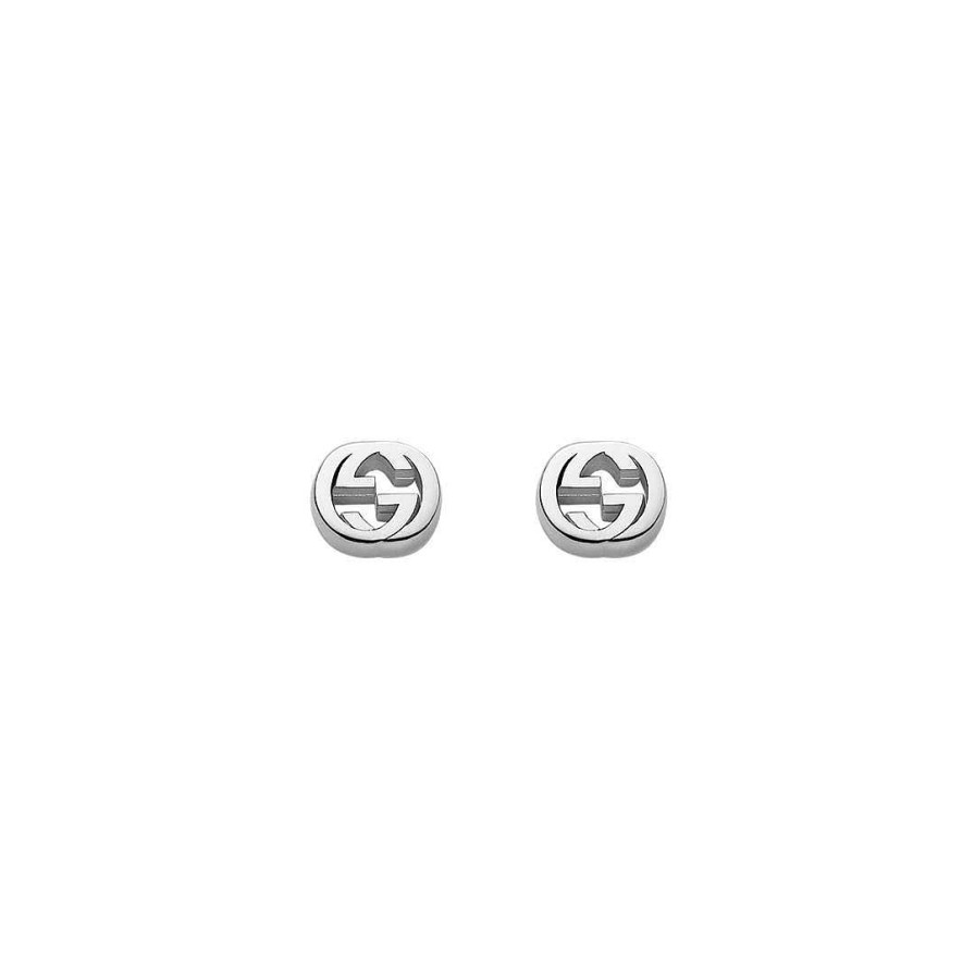 Earrings Gucci | Gucci Interlocking G Silver Stud Earrings