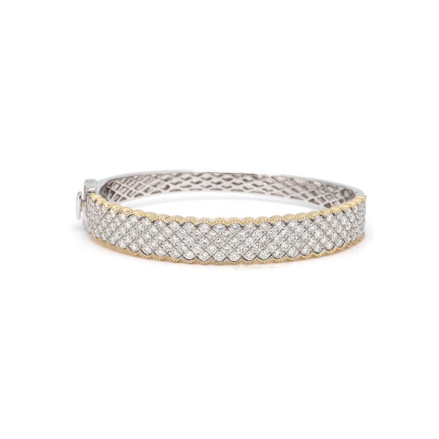 Bracelets & Bangles Bailey's Fine Jewelry | Four Row Diamond Bangle Bracelet