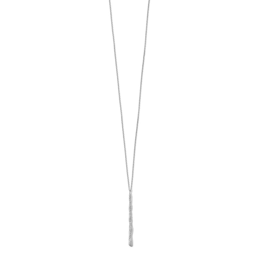 Necklaces & Pendants Ippolita | Ippolita Stardust Pave Long Squiggle Stick Necklace With Diamonds