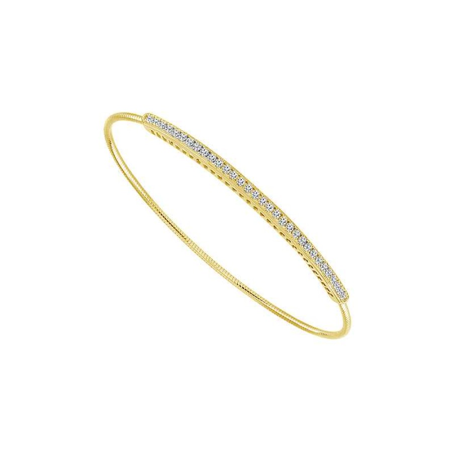 Bracelets & Bangles Bailey's Fine Jewelry | Diamond Bar Wire Bangle Bracelet