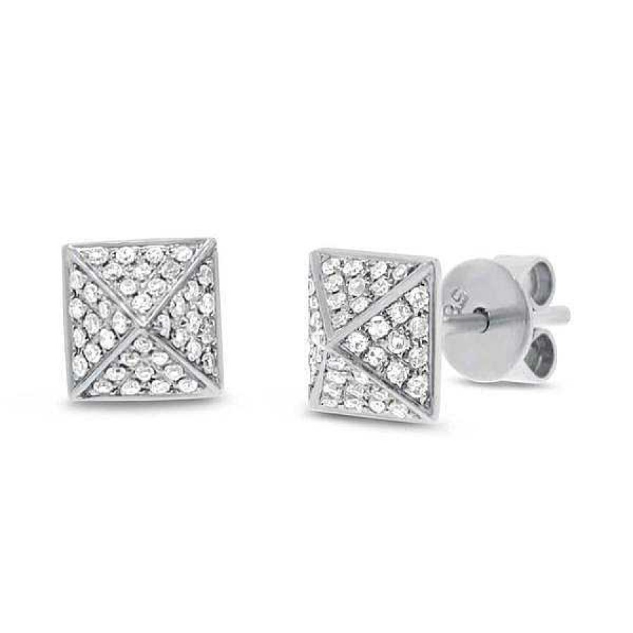 Earrings Bailey's Collections","Bailey's Goldmark Collection | Bailey'S Goldmark Collection Diamond Pave Pyramid Stud Earrings