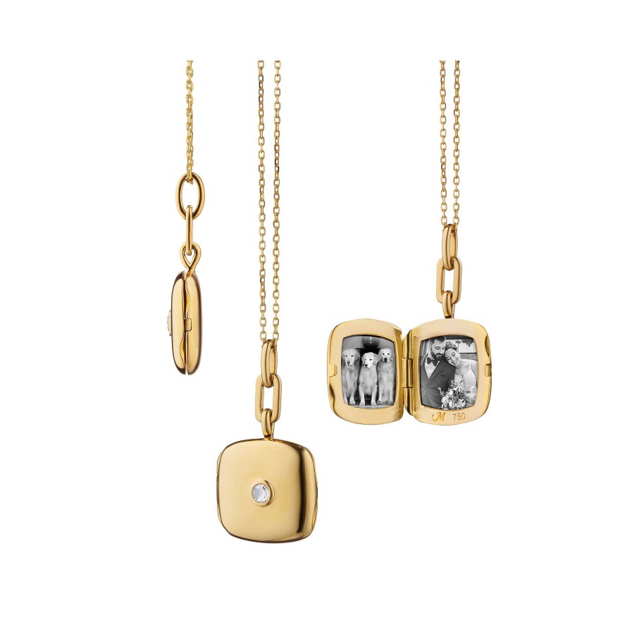 Lockets Monica Rich | Monica Rich Kosann Slim "Viv" Locket