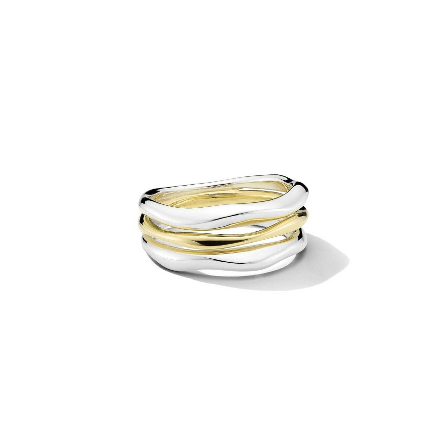 Fashion Rings Ippolita | Ippolita Triple-Band Squiggle Ring In Chimera