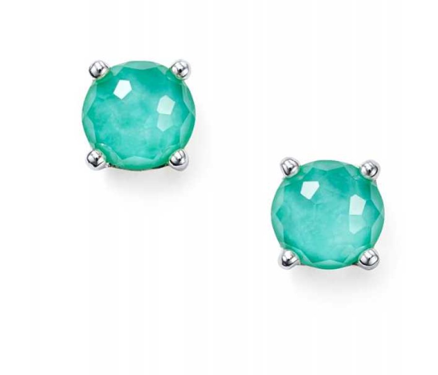 Earrings Ippolita | Ippolita Rock Candy Sterling Silver Single Stud Earring In Turquoise