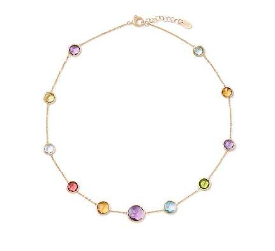 Necklaces & Pendants Marco Bicego | Marco Bicego Jaipur 18K Gold Mixed Gemstone Necklace