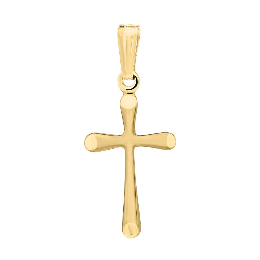 Necklaces & Pendants Bailey's Fine Jewelry | Children'S Domed Cross Pendant