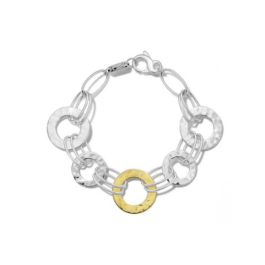 Bracelets & Bangles Ippolita | Ippolita Chimera Classico Crinkle Hammered Disc Bracelet