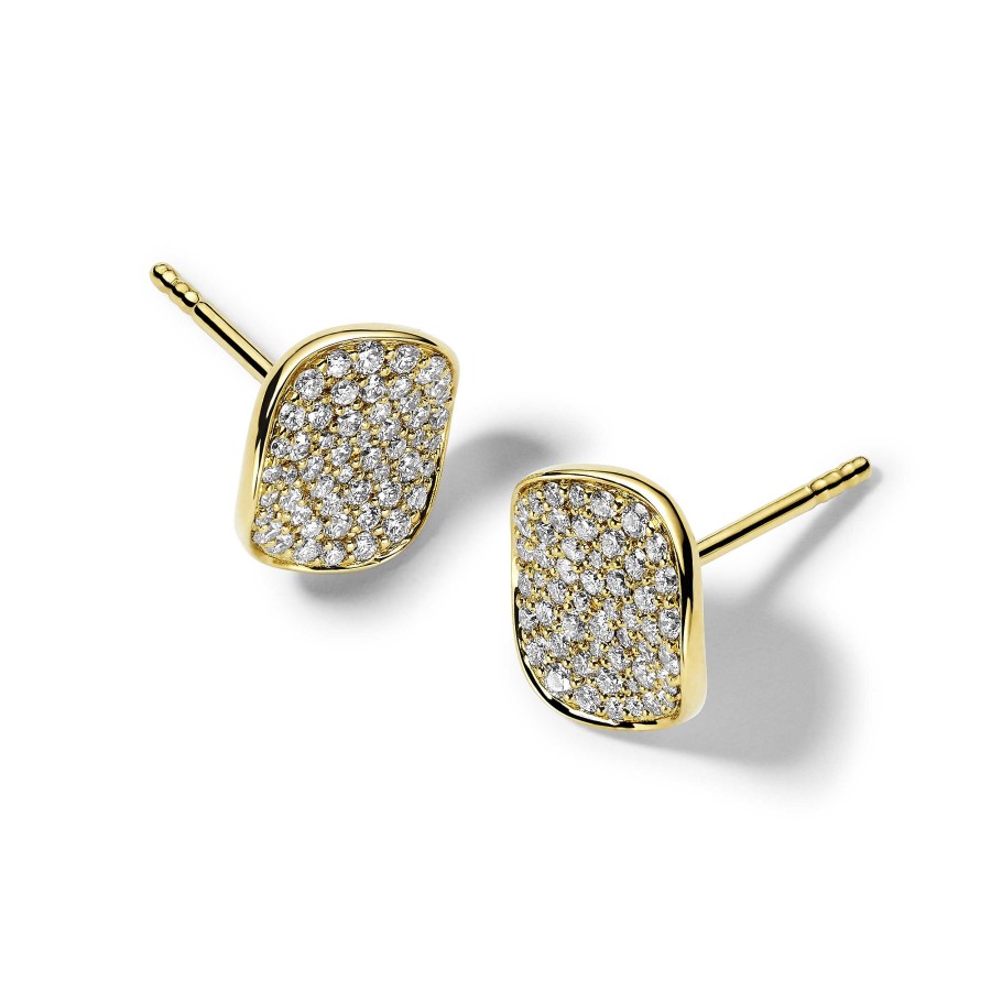 Earrings Ippolita | Ippolita Stardust Small Pave Diamond Flower Stud Earrings