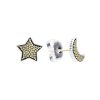 Earrings Lagos | Lagos Signature Caviar Moon And Star Stud Earrings