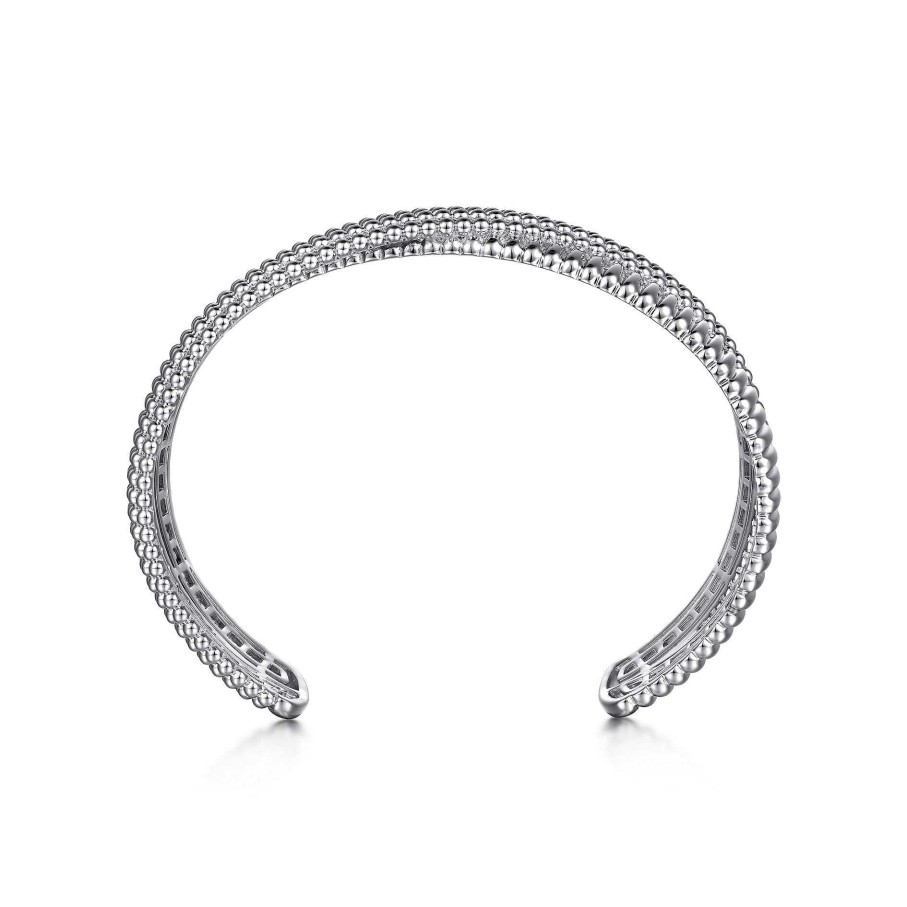 Bracelets & Bangles Gabriel & Co | Gabriel 925 Sterling Sliver Crossover Bujukan Bangle