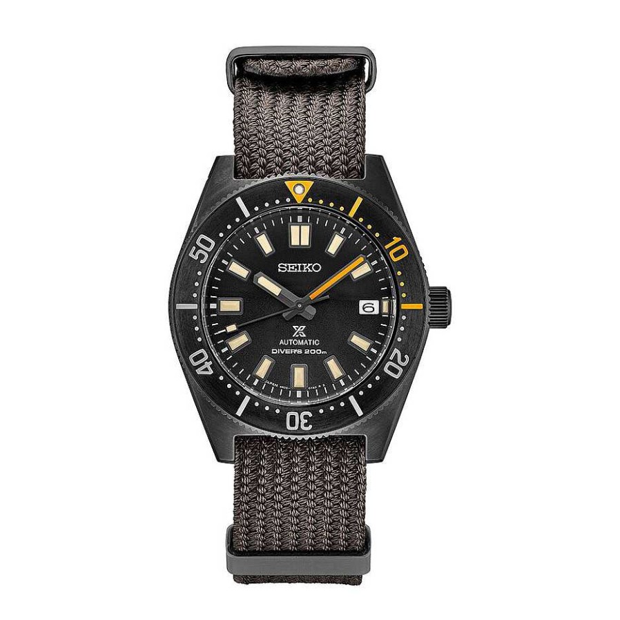 Watches Seiko Luxe | Seiko Luxe 41Mm The Black Series Mechanical Diver'S Modern Re-Interpretation Watch