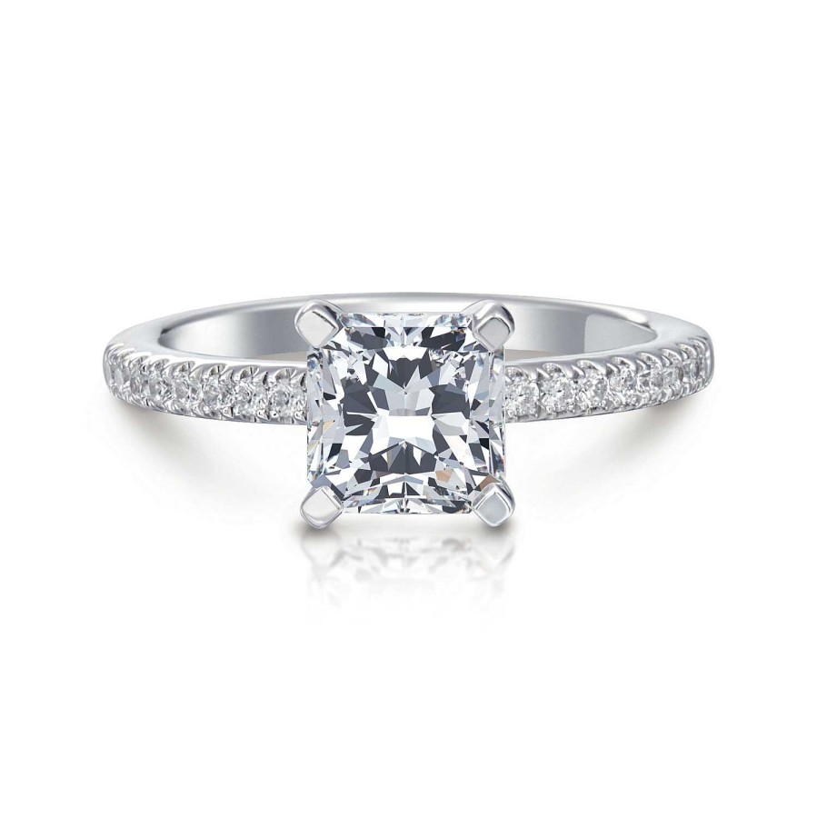 Engagement Rings Bailey's Fine Jewelry | Ann Radiant Pave Engagement Ring