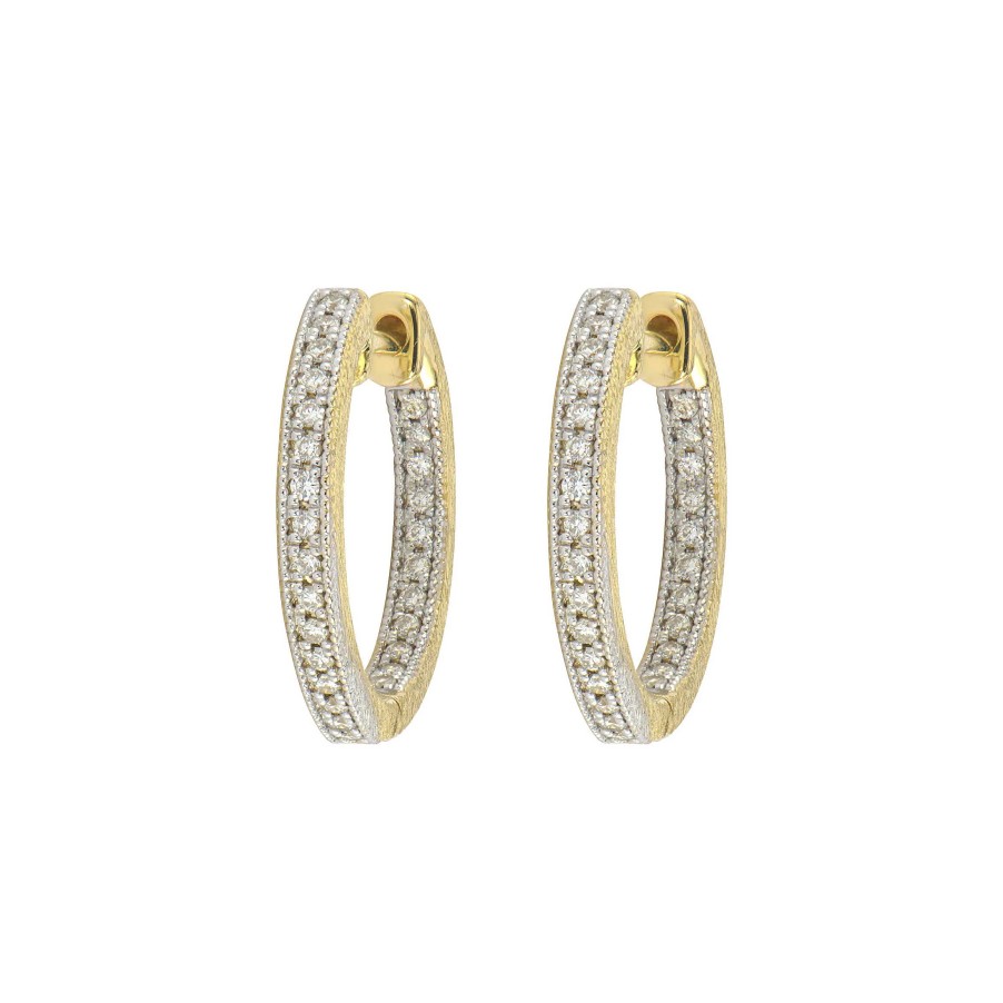 Earrings Jude Frances | Jude Frances Camelia Hoop Earring