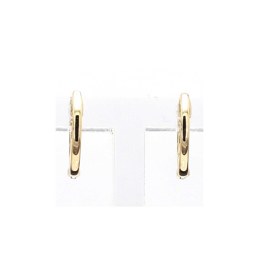 Earrings Bailey's Fine Jewelry | 0.12Ct Diamond Huggie Hoop Earrings