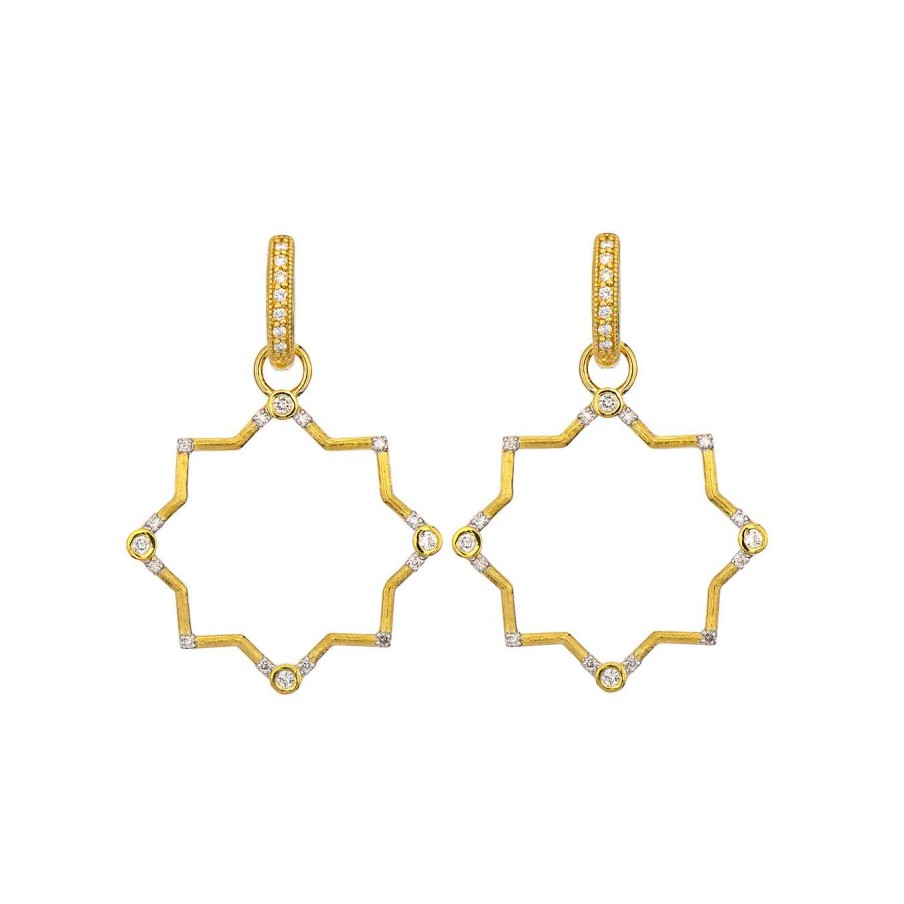 Earrings Jude Frances | Jude Frances Moroccan Open Inverted Hexagon Earring Charms